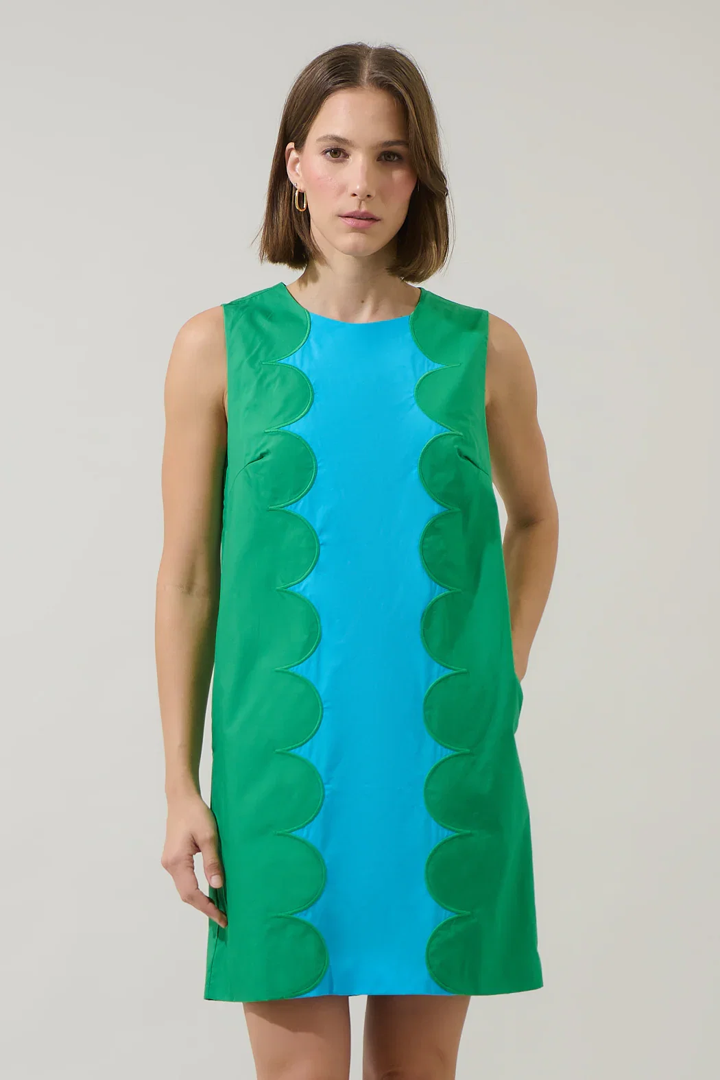 Image of Elliana Color Block Mini Dress