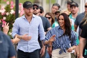 Prince Harry, Duke of Sussex and Meghan, Duchess of Sussex greet members of the public at the Cruising Yacht Club of Australia on April 17, 2026 in Sydney, Australia.