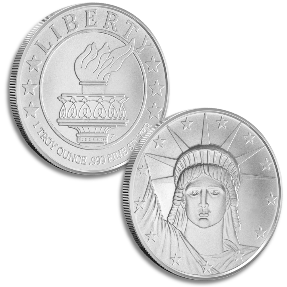 App-Only Deal: 1 oz SilverTowne Lady Liberty Silver Round