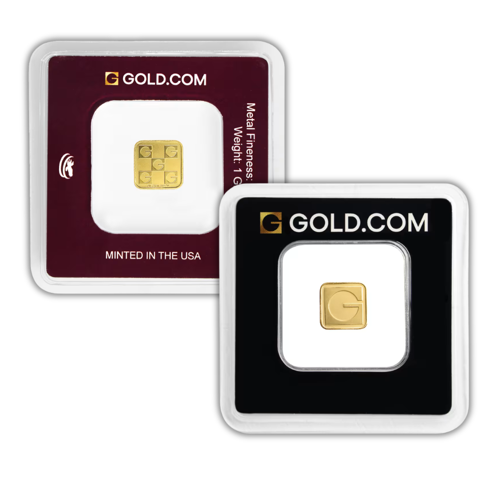 App-Only Deal: 1 Gram GOLD.COM Square Gold Bar (New w/ Assay)