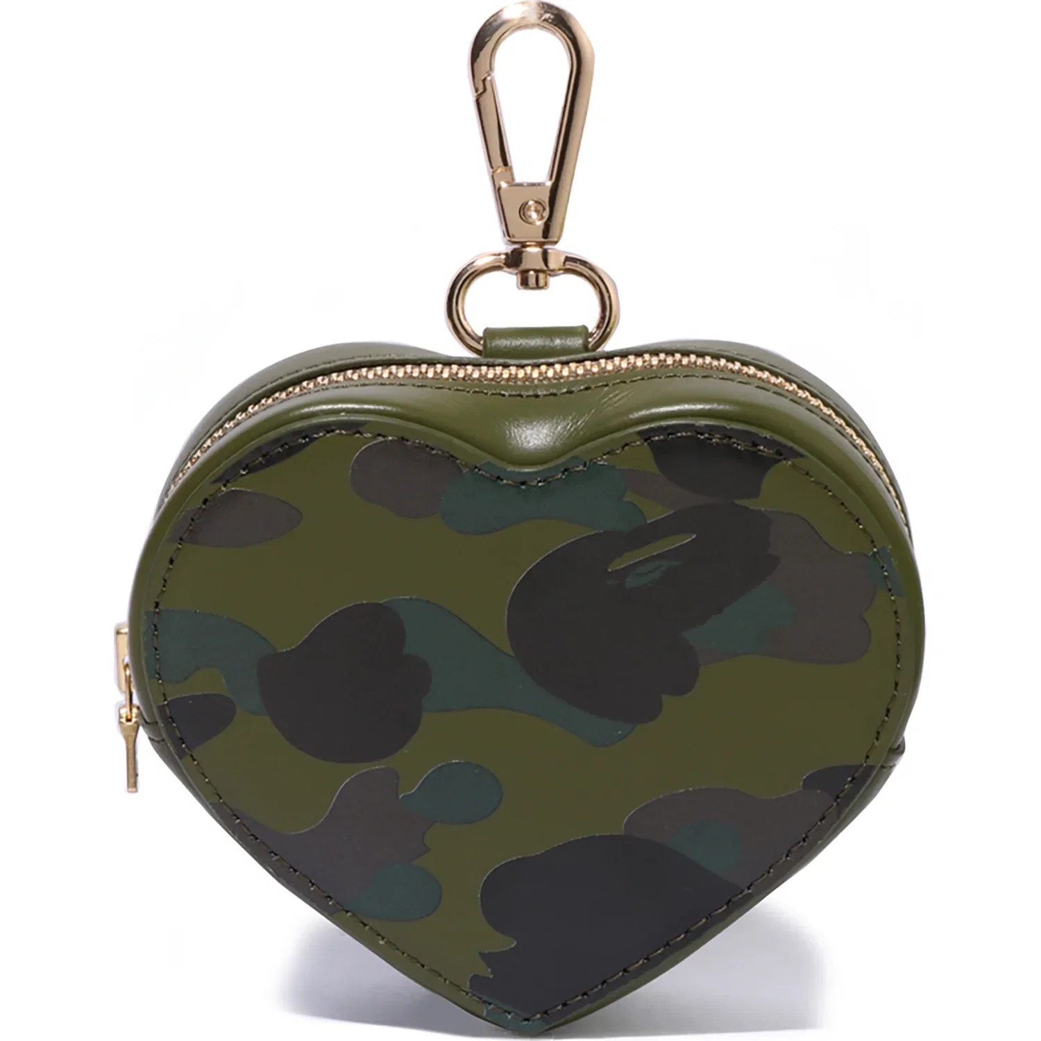 Image of 1ST CAMO HEART SHAPED COIN CASE LADIES