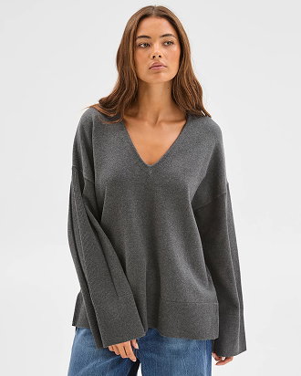 Lily Loves Australian Cotton blend longline knit top
