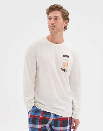 Maxx Australian Cotton long sleeve sleep top
