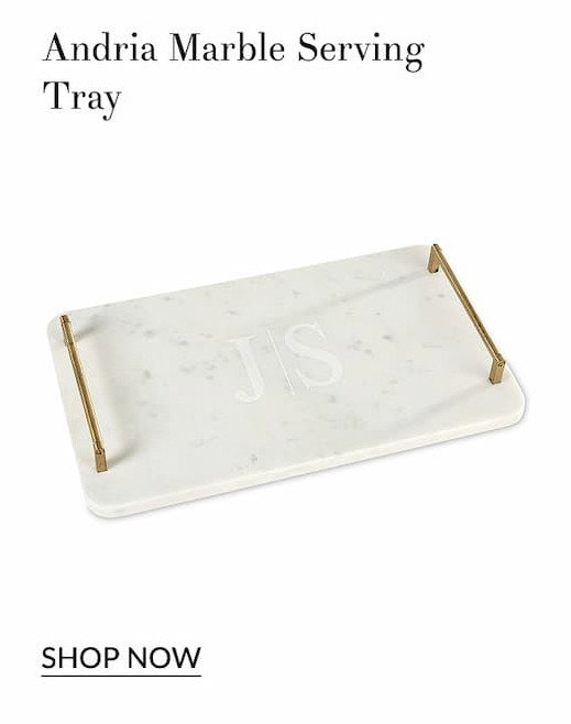 Andria marble serving tray