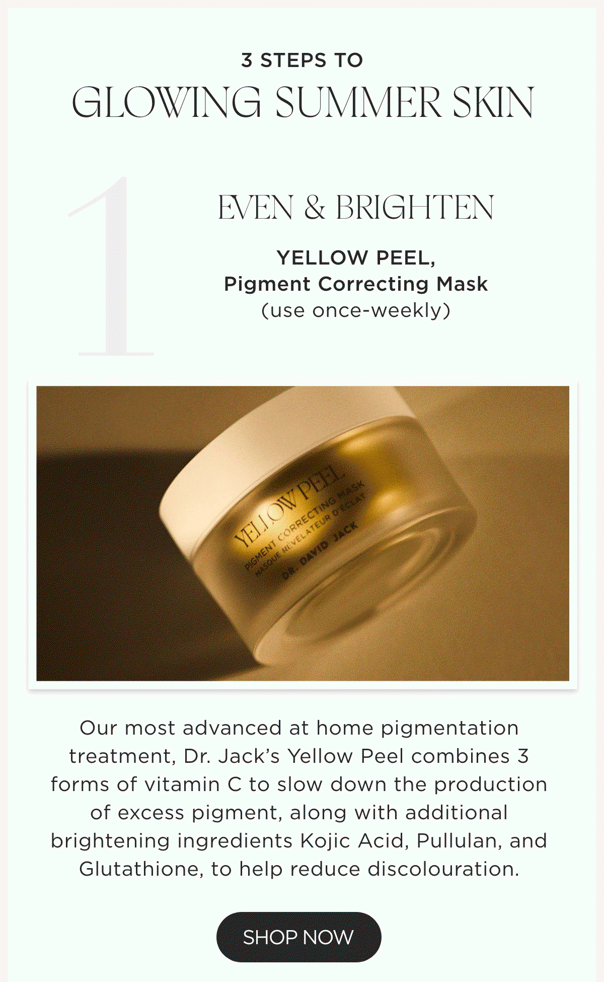 THE YELLOW FACE PEEL- SHOP NOW