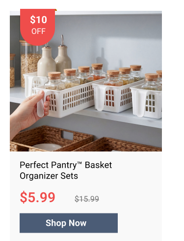 Perfect Pantry Basket Organizer Set