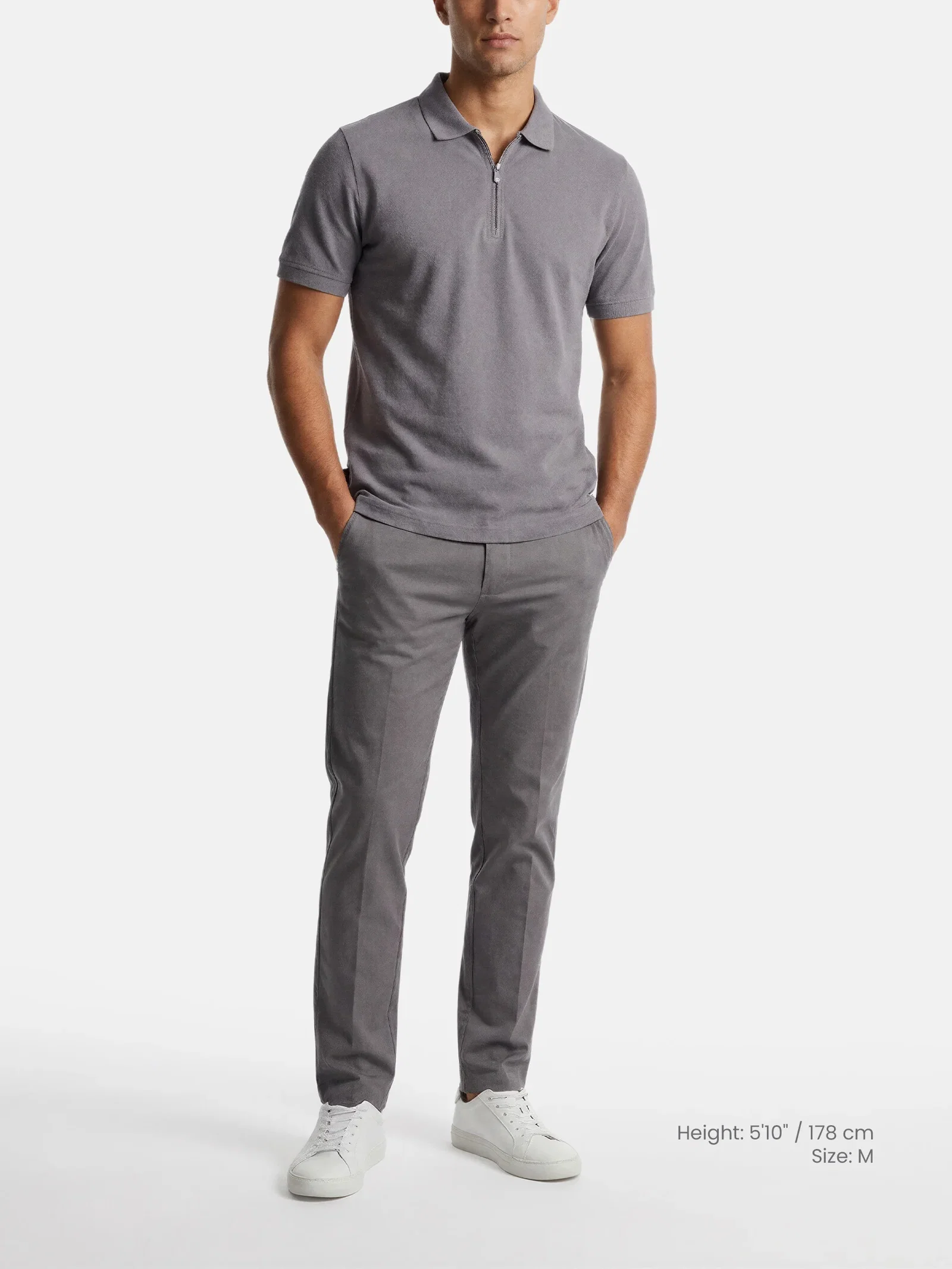 Image of The Fintor Light Grey Polo