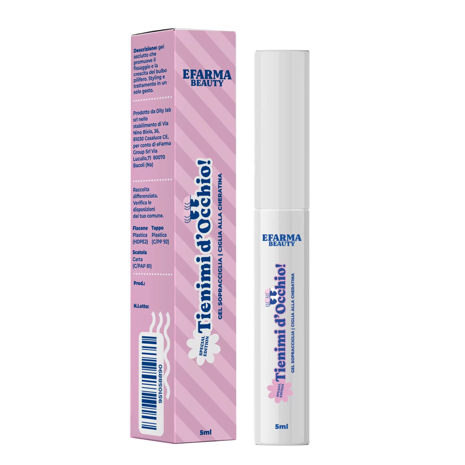 eFarma Beauty Tienimi d'Occhio! Gel Sopracciglia e Ciglia alla Cheratina 5 ml