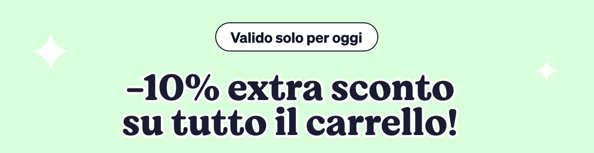 Green banner: 10% extra discount on entire cart (valid only today) – limited-time online shopping offer