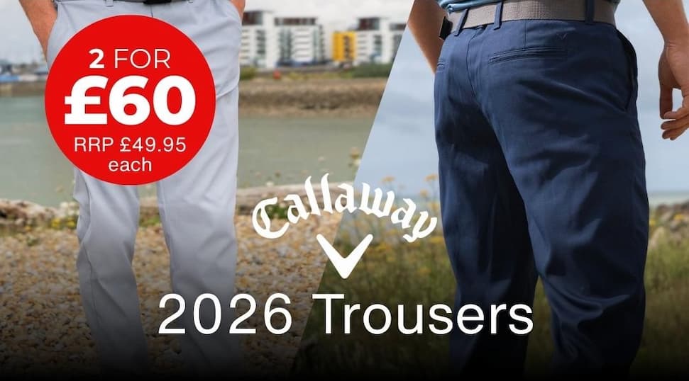 Callaway Golf Mens 2026 Ace Stretch Tapered Golf Trousers