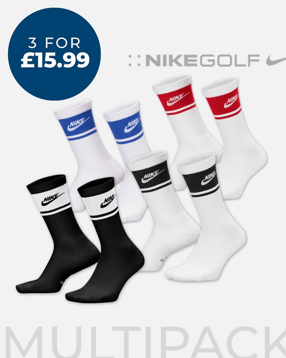 Nike Mens Everyday Elevated Dri-FIT Cushion Classic Cotton Crew Socks