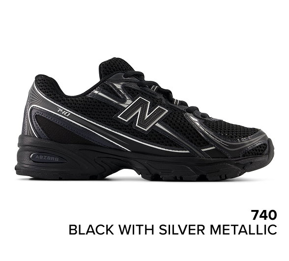740 BLACK with SILVER METALLIC