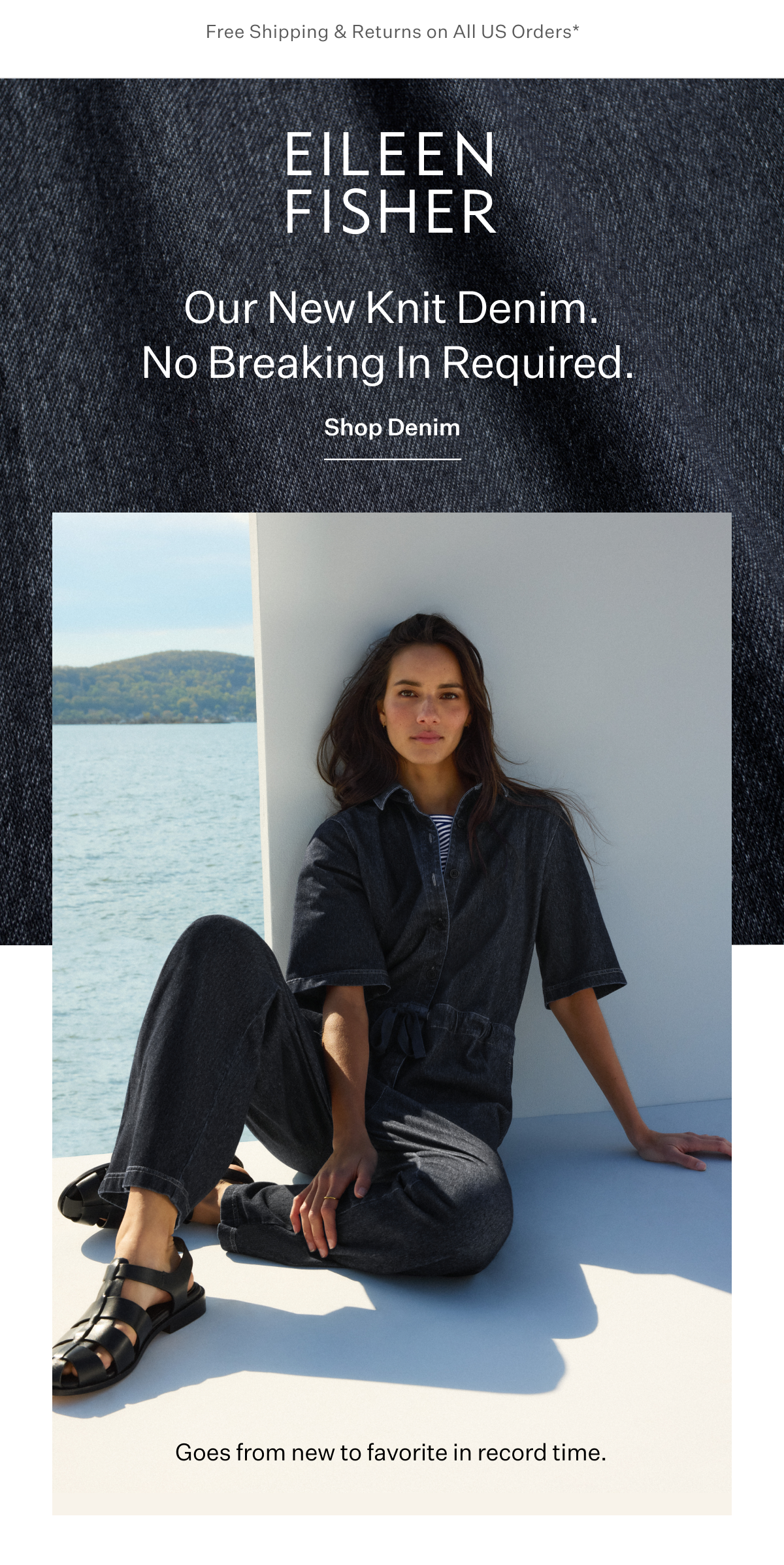 Free Shipping & Returns on All US Orders* EILEEN FISHER - Our New Knit Denim. No Breaking In Required. Goes from new to favorite in record time. Shop Denim