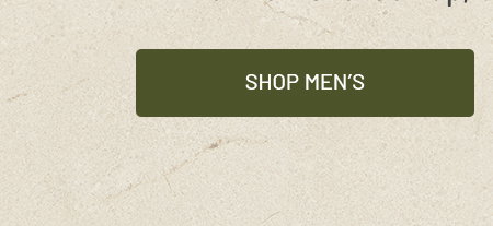 Olive green button with white text that says Shop Men's, on a textured beige background.