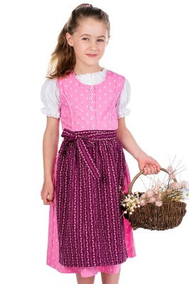 Kinderdirndl 3tlg. - DAMIRA - rosa