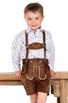 Lederhose Kinder - JANNIS - kamel