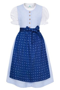 Kinderdirndl 3tlg. - CATARINA - hellblau