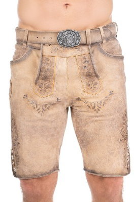 Lederhose Herren kurz - RONN - weide