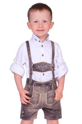 Lederhose Kinder - JANNIS - schiefer