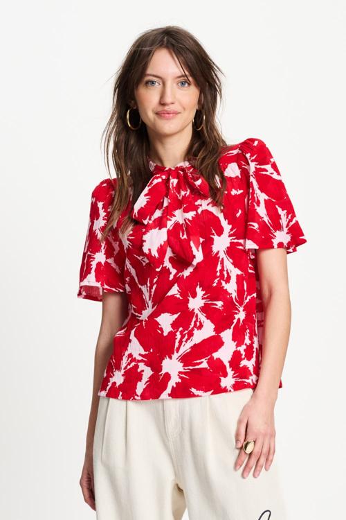 POM Amsterdam Top Crinkle | Bubble Red