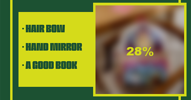 Hair Bow Hand Mirror A Good Book