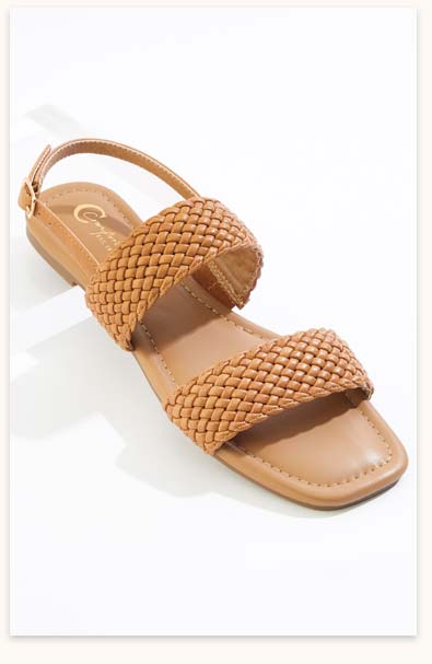 Shop Double Band Braided Sandals