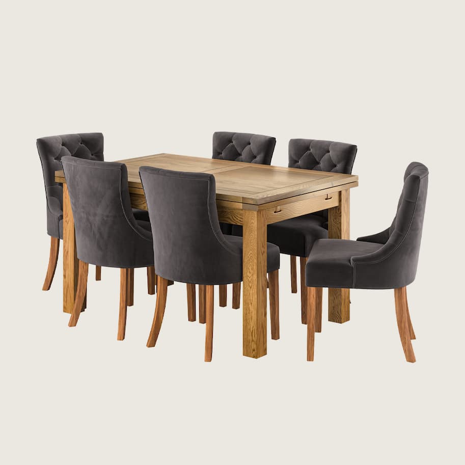 Dorset 6ft Dining Table with 6 Chairs