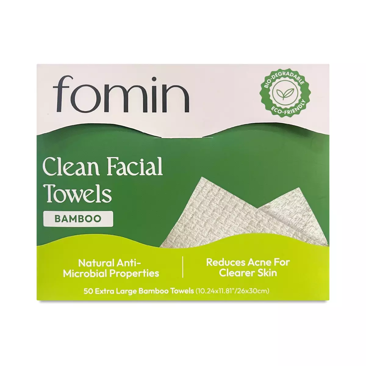 Bamboo Clean Facial Towels, Fragrance Free