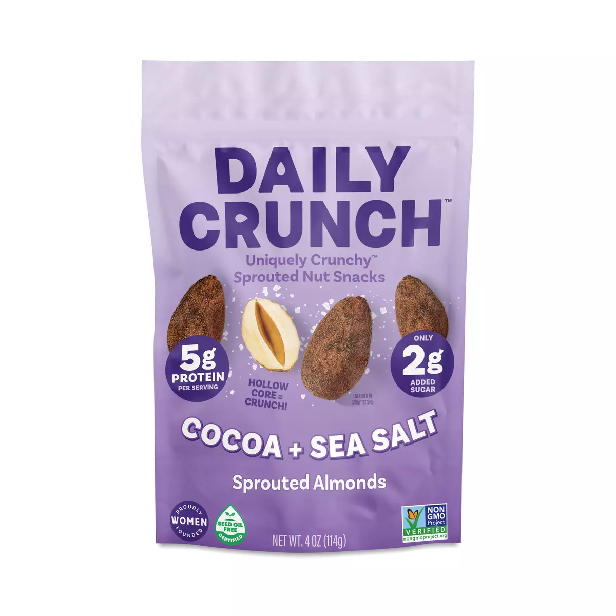 Sprouted Almonds, Cocoa & Sea Salt