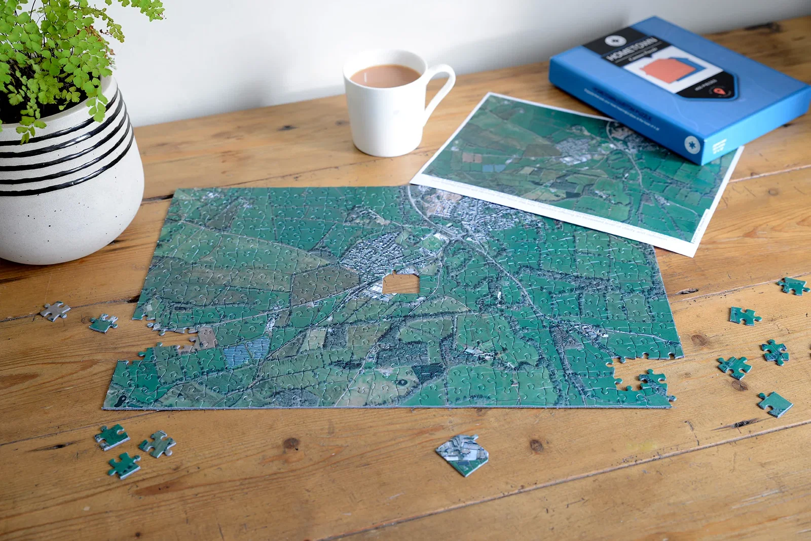 Image of Hometown Personalised UK Map Jigsaw Puzzle