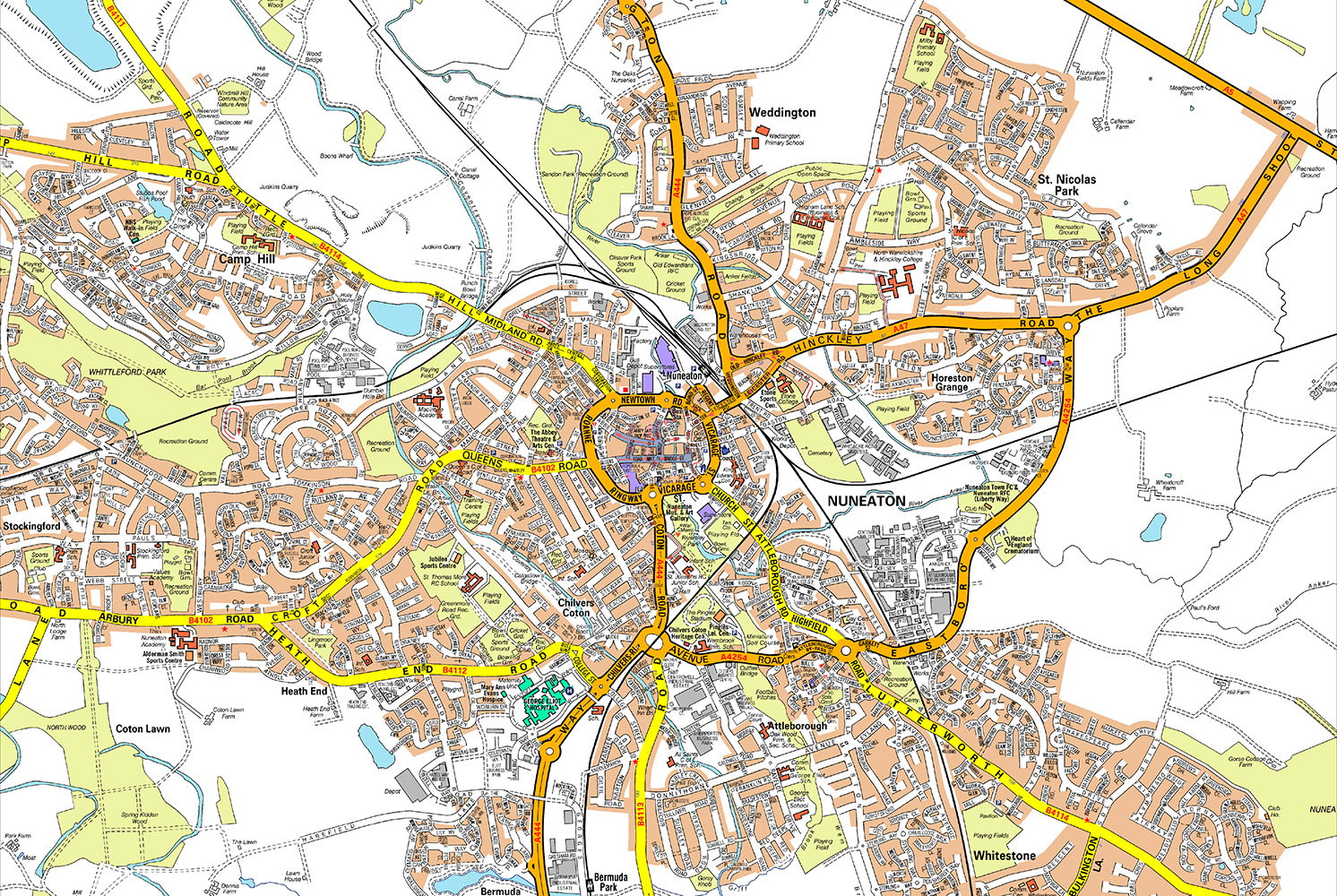 A-Z Street Level Map Base