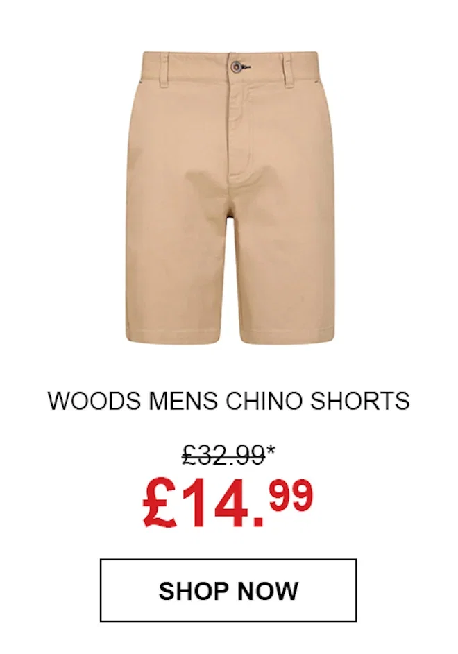 Woods Mens Chino Shorts