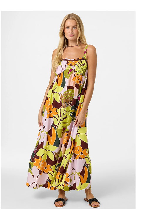 Natasha Tropical Maxi Dress