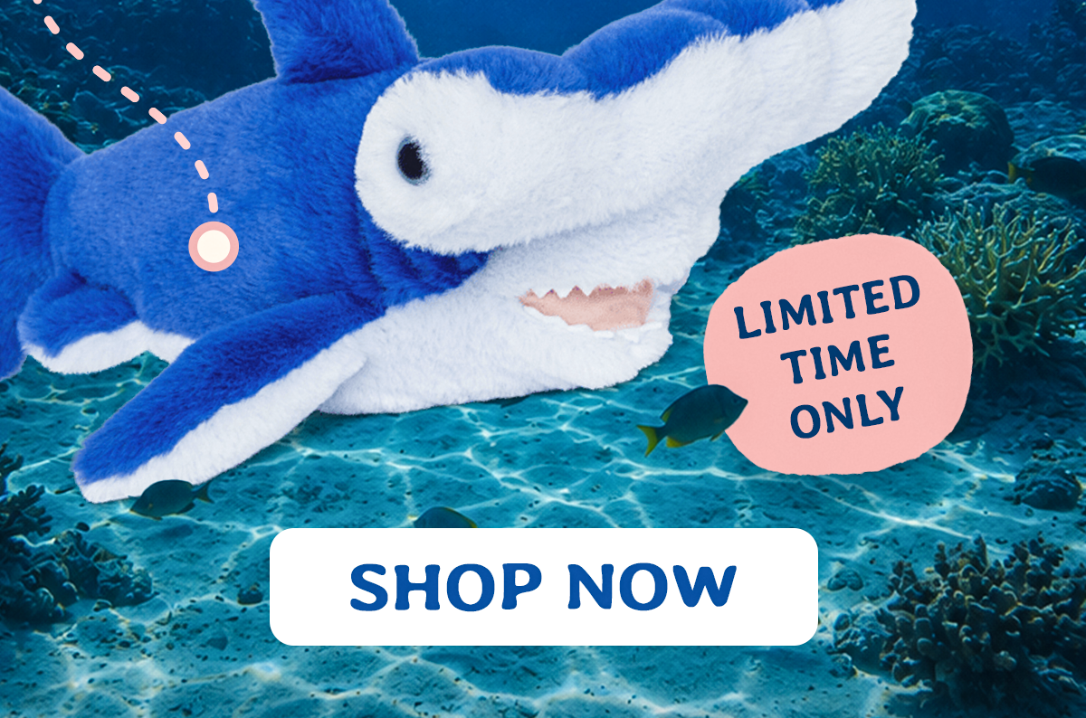 Track a real hammerhead, hug this one. The Hammerhead Tracking Plush has resurfaced for Shark Month in partnership with Saving the Blue and is available for a limited time only.