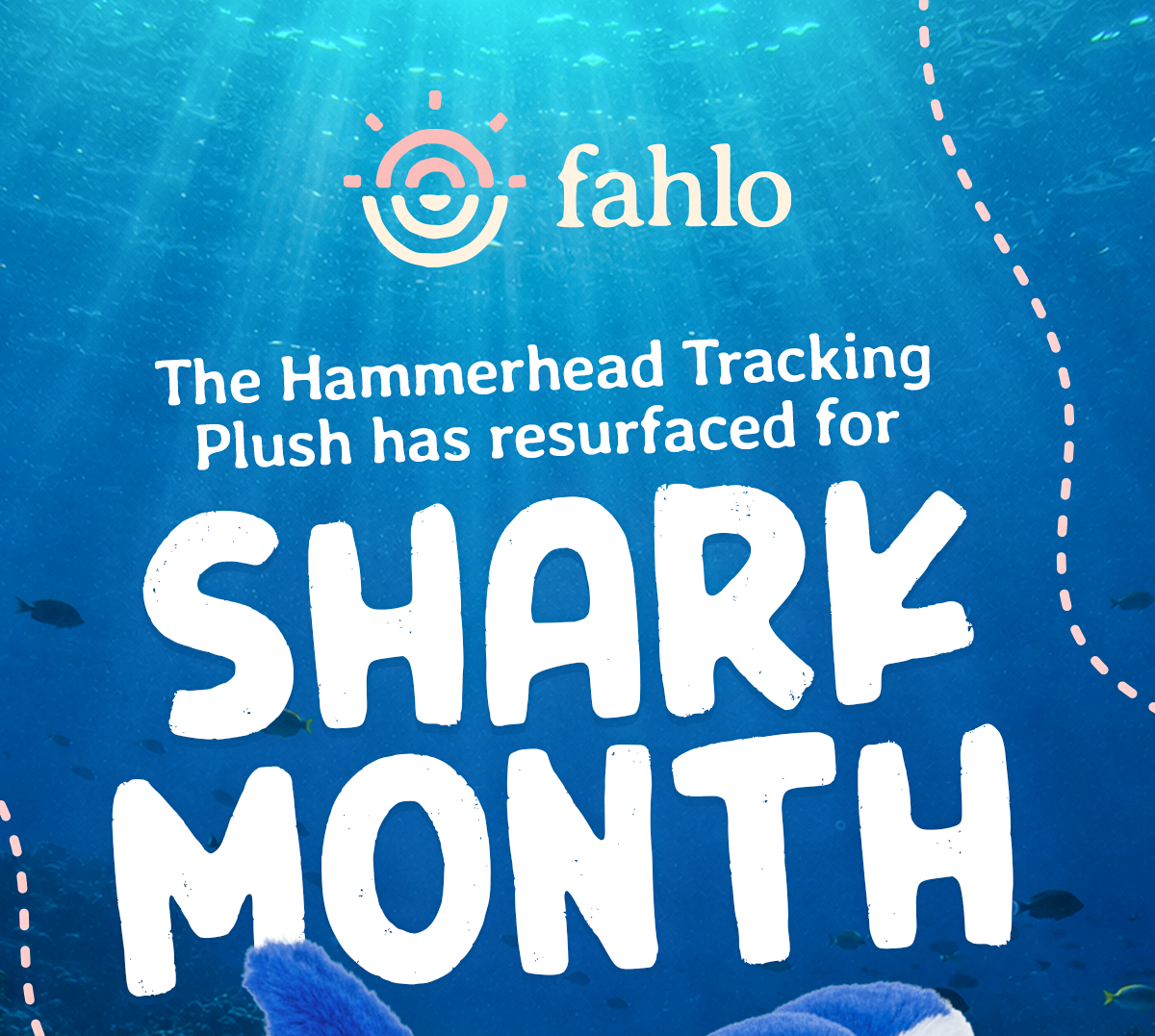 The Hammerhead Tracking Plush is back for Shark Month and it is limited time only. Shop now and follow your hammerhead's path on an interactive tracking map.