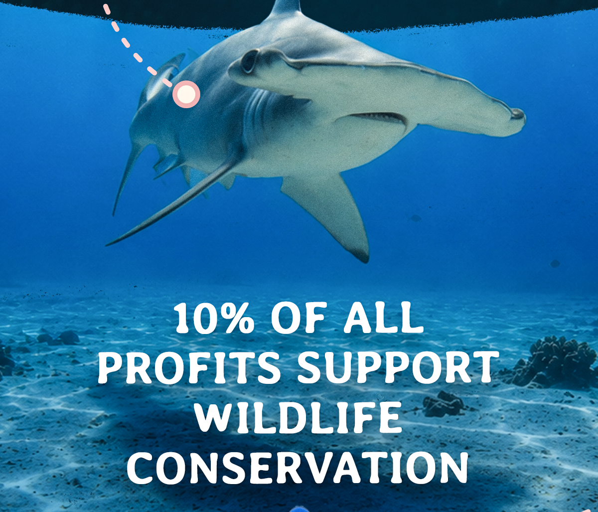 The Hammerhead Tracking Plush has resurfaced for Shark Month and every purchase supports wildlife conservation through Fahlo's partnership with Saving the Blue. Shop now before this limited time drop dives back under.