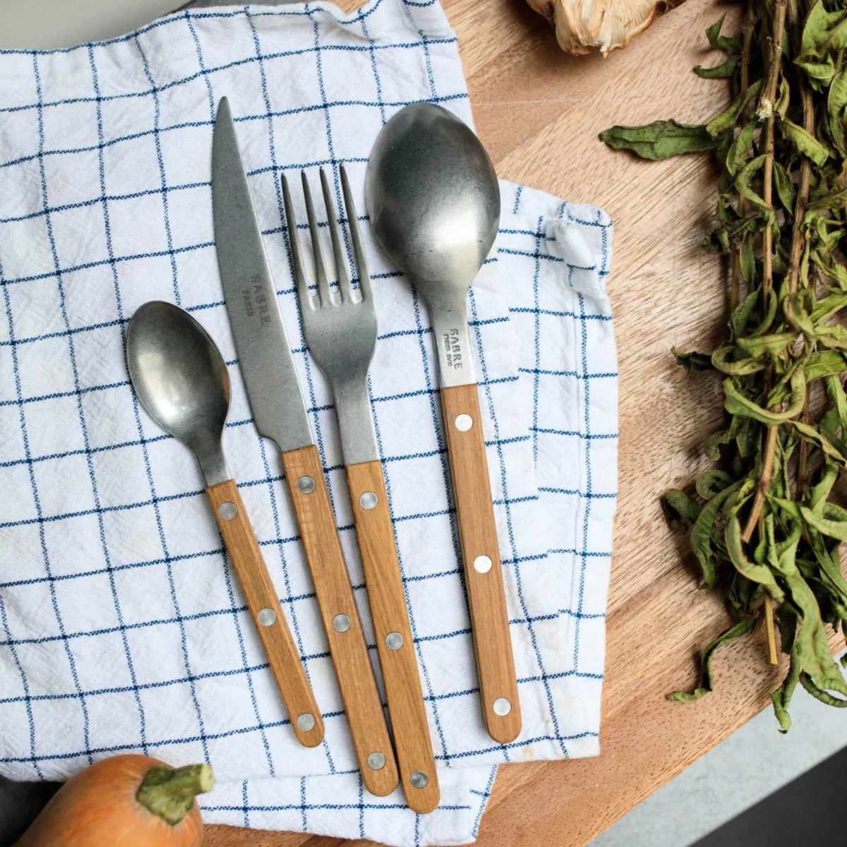 Image of Bistrot Vintage Teak 5PC Cutlery Set