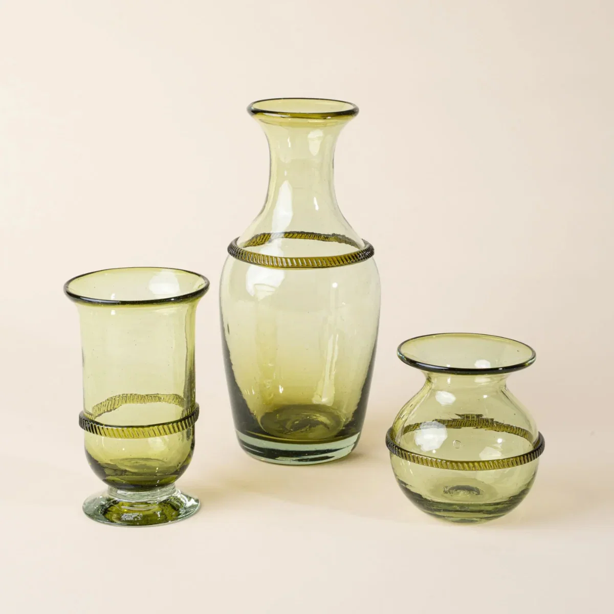 Image of Banded Glass Vase