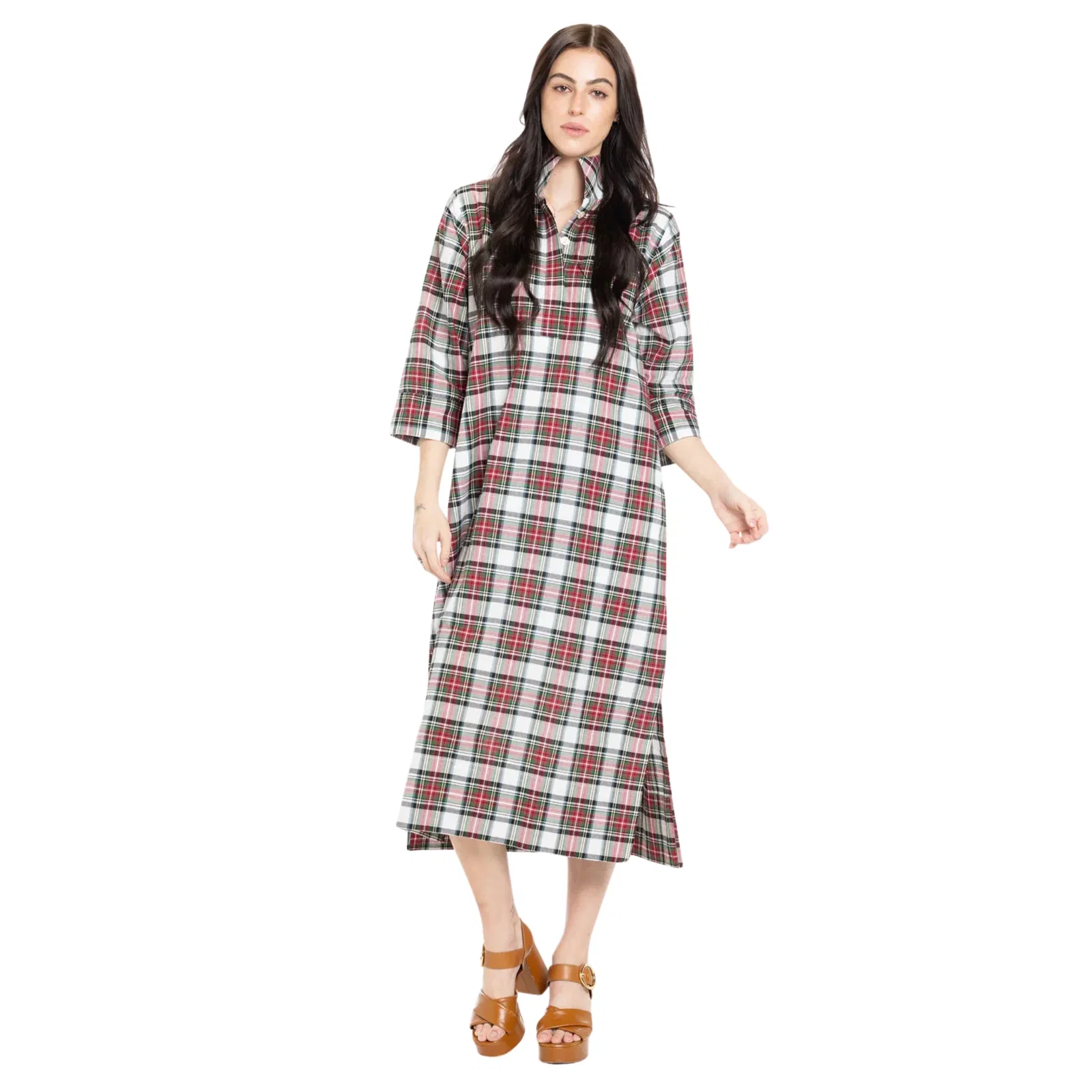 Image of Grace Dress in Holiday Plaid