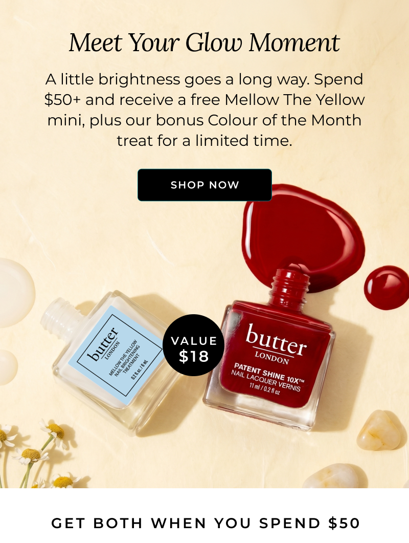 Free Mini Mellow the Yellow: Spend $50+ and Receive a Free Mellow the Yellow Mini and Colour of the Month