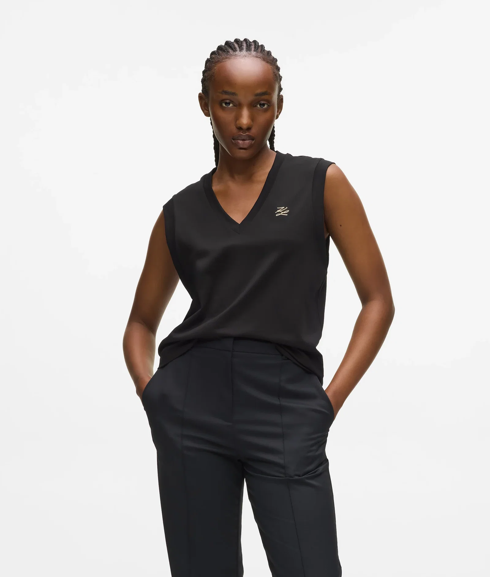 Image of V-neck tank top