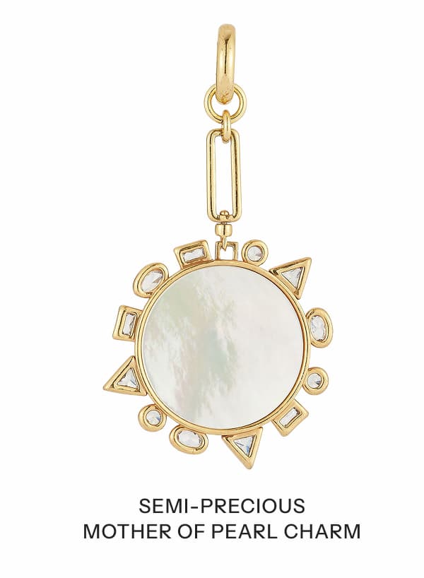 Semi-precious Mother of Pearl Charm
