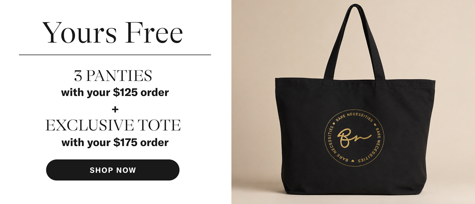 3 EXCLUSIVE PANITES with your $125 order
