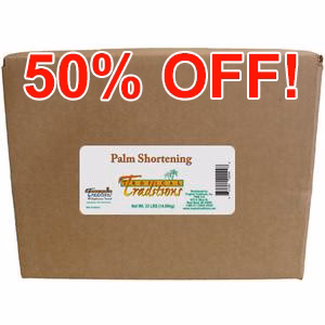 Image of Glyphosate-Tested Palm Shortening - 33 lbs. (limit of 1)