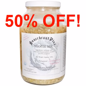 Image of Raw Sauerkraut Plus Veggie Mix - 6 lbs.