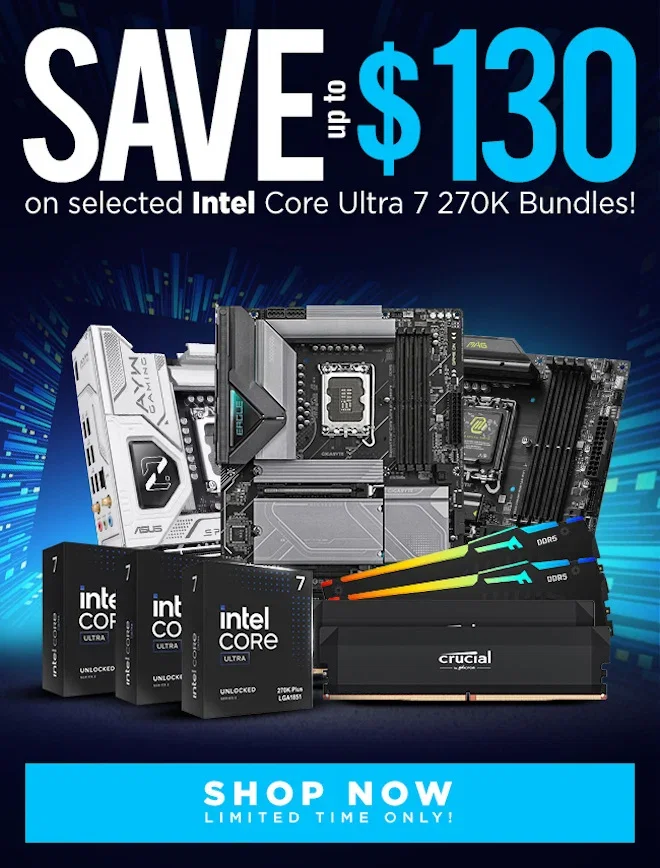 SAVE Intel 270K Bundles