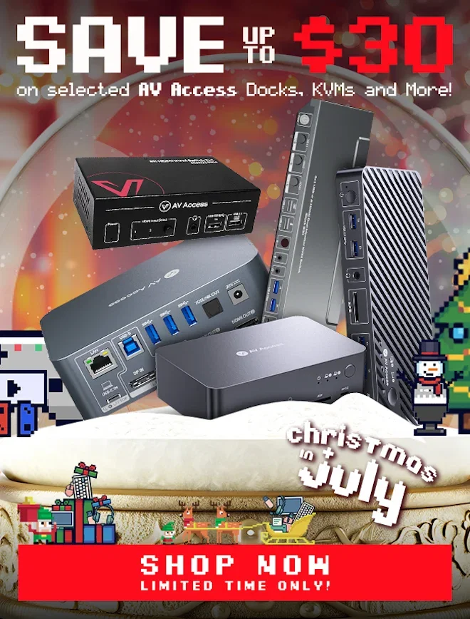 SALE AV Access Docks, KVMs and More!