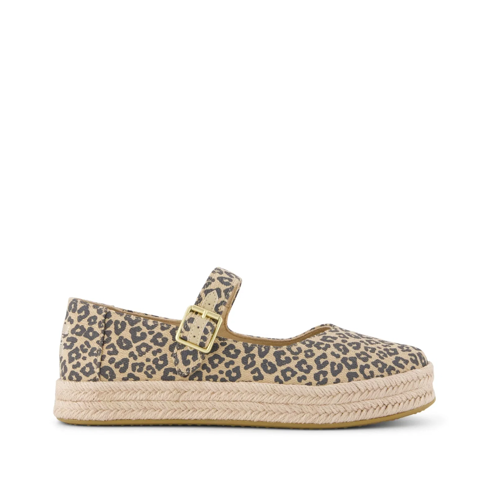 Image of Carolina Mary Jane Espadrille - Beige Leopard Print