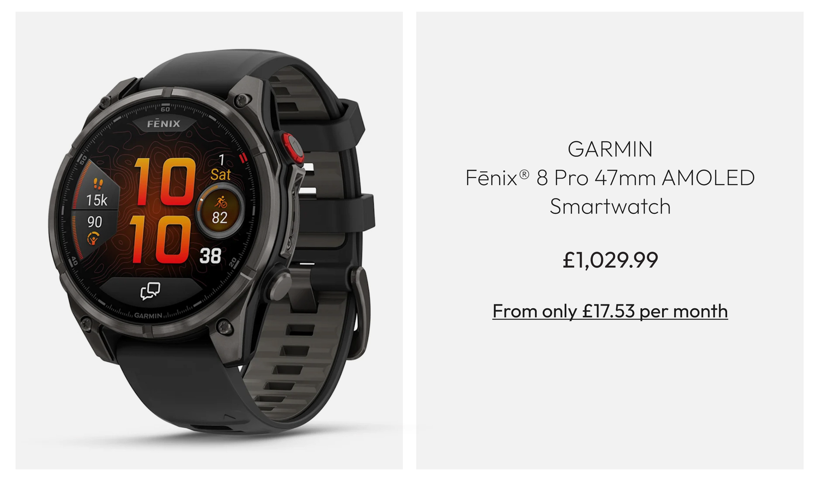 Garmin Fēnix® 8 Pro 47mm AMOLED Smartwatch 010-03198-01