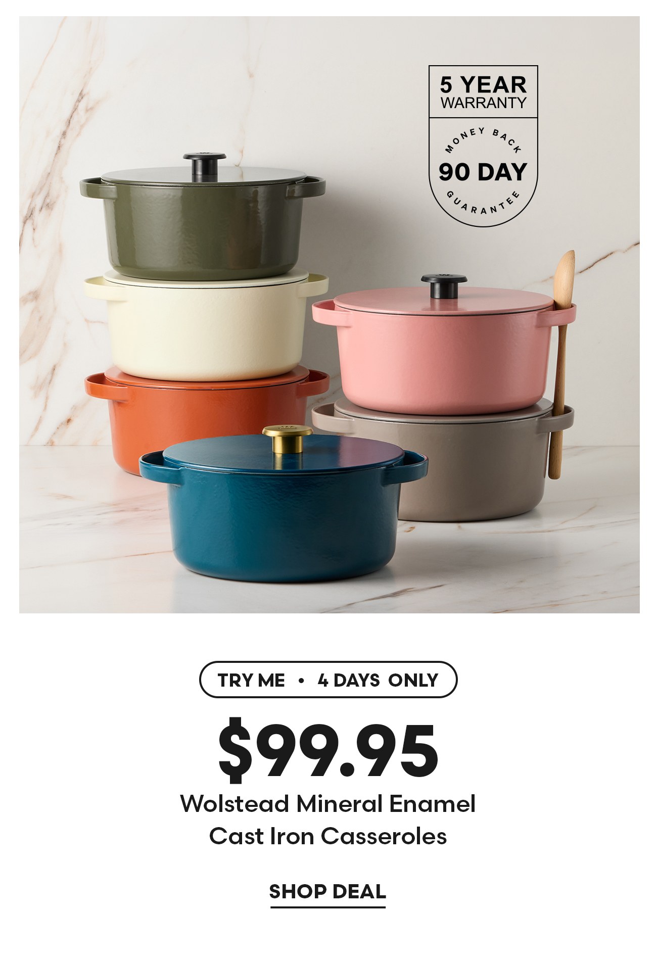 Wolstead Mineral Enamel Cast Iron Iron Casseroles